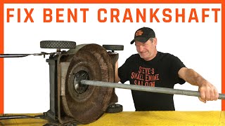 Straighten A Bent Lawn Mower Crankshaft With A Pipe [upl. by Flodur]