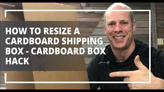 How To Resize A Cardboard Shipping Box  Cardboard Box Hack [upl. by Eimoan]