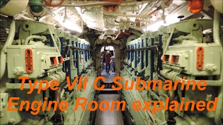 Type VII C Submarine Engine Room explained  U 995 in Laboe [upl. by Eiffe]