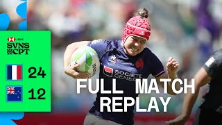 France stun Black Fern 7s  France v New Zealand  Full Match Replay  Cape Town HSBC SVNS [upl. by Eceer]