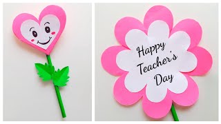 Easy amp Beautiful Teachers Day Card • teachers day card idea • handmade teachers day card making diy [upl. by Ybanrab186]