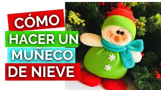 ➤Cómo Hacer Un Muñeco de Nieve  Manualidades Fáciles para Navidad [upl. by Telracs368]