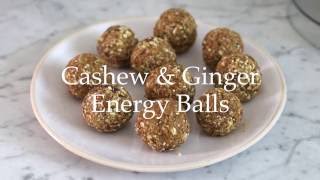 Deliciously Ella  Cashew and Ginger Energy Balls [upl. by Ponzo]