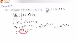 Équations différentielles à variables séparables [upl. by Shanks110]