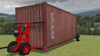 Shipping Container Wheels System™  Kit Roues Container Maritime™ [upl. by Wilinski]