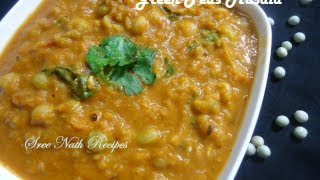 Green Peas Masala Curry  Side Dish for Chapathi and Puri [upl. by Fawne797]