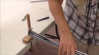 How to Warp and Weave Log Cabin on a Rigid Heddle Loom [upl. by Weiser641]