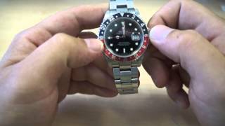 Rolex GMT Master 2 16710 16713 How To Set Dual Time Zone BY GOLDWATCHCO [upl. by Atnoek]