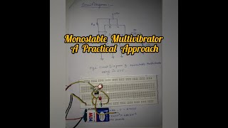 Monostable Multivibrator using Ic555 [upl. by Ahsahtan842]