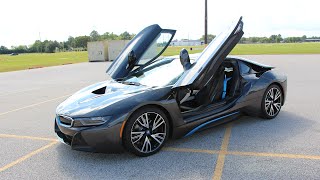 2014  2015 BMW i8  Review in Detail Start up Exhaust Sound and Test Drive [upl. by Nnaillek563]