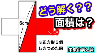 【第7問】栄東中学2021年の入試問題【気付けばスッキリ！受験算数】 [upl. by Johnathon825]