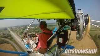 RideAlong in an Aerolite 103 Ultralight  EAA AirVenture 2014 [upl. by Neelyar836]