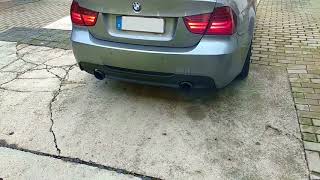 E90 330d 3quot Exhaust from Turbo  Start and Revs [upl. by Vittorio948]