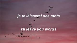 je te laisserai des mots  patrick watson lyrics with english translations [upl. by Crowell]