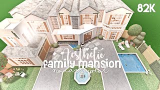 Aesthetic Family Mansion No Large Plot  Bloxburg Build [upl. by Ambrogino]