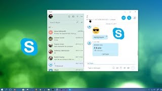 Skype Windows 10 App Store NEW Version 2018 Tutorial [upl. by Ahsinoj]