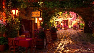 COZY ITALIAN RESTAURANT PATIO AMBIENCE Music from Another Room Peaceful Chatter Relaxing Nature [upl. by Philana]