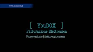 Tutorial YouDOX Come conservare fatture già emesse [upl. by Nnahsal652]