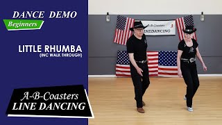 LITTLE RHUMBA  Line Dance Demo amp Walk Through [upl. by Sarena]