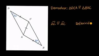 Demostración de congruencia en triángulos Ejemplo [upl. by Afinom730]
