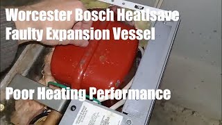 Worcester Bosch Heatslave Boiler Poor Heating and Expansion Vessel Fault [upl. by Thornton]