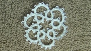 Tutorial How To Do Needle Tatting a Chain DIY  Video 2 [upl. by Schell]