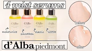 d’Alba White Truffle mist serum 4 types  dry skin  rough skin  vibrant  lacks elasticity [upl. by Malchus554]