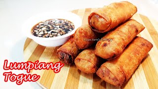 HOW TO MAKE EASY LUMPIANG TOGUE RECIPE  YUMMY BEAN SPROUT SPRING ROLLS [upl. by Eilyk]