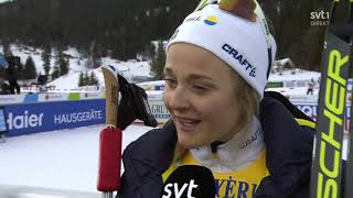 Längdskidor VM Seefeld 2019  Stafett Damer [upl. by Aicirtel]