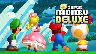 New Super Mario Bros U Deluxe  Full Game 100 Walkthrough [upl. by Lotti]