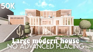 50k No advanced placing large modern house  Bloxburg build [upl. by Brebner801]