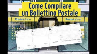 Come Compilare un Bollettino Postale  Tutorial di Compilazione [upl. by Anrev201]