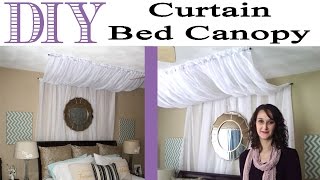 DIY Curtain Bed Canopy  33 [upl. by Tartan]