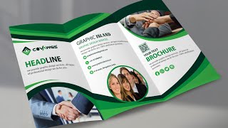 Brochure Design  Tri Fold Brochure Design in Illustrator cc [upl. by Yasmar741]