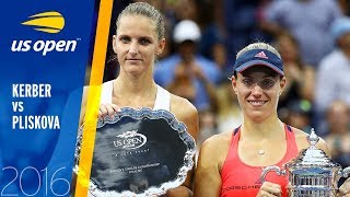 Angelique Kerber vs Karolina Pliskova Full Match  2016 US Open Final [upl. by Haya]