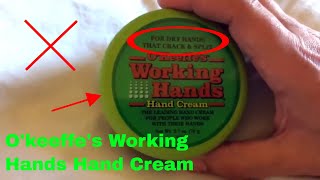 ✅ How To Use OKeeffes Working Hands Hand Cream Review [upl. by Erskine372]