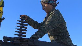 Allfemale Kurdish unit takes on ISIS [upl. by Rinum]