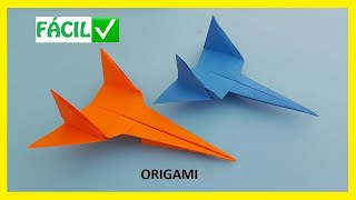 👉🏽 Cómo hacer un AVIÓN ✈ de papel FÁCIL ✅  Aviones de Origami PASO A PASO [upl. by Ettenav]