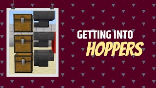 Minecraft Hoppers Tutorial All Minecraft Versions [upl. by Vento]