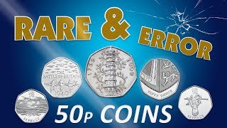 Rare and error 50p coins in circulation Could they be worth £££ [upl. by Aetnuahs]