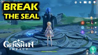 How To Break the Seal in Stormterrors Lair Puzzle  Light Guiding Ceremony  Genshin Impact [upl. by Brottman]