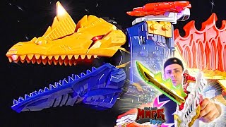 Power Rangers Dino Fury Zords Ryusoulger Megazord Combinations [upl. by Nomzed]