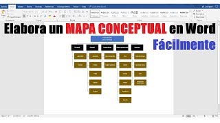 CÓMO HACER UN MAPA CONCEPTUAL EN WORD FÁCILMENTE [upl. by Anitsyrhk]