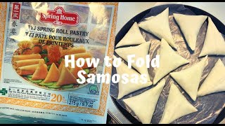 How to Fold Samosas  Quick and Easy Technique [upl. by Fong]