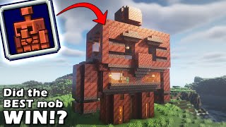 MINECRAFT How to Build a COPPER GOLEM Tutorial HOUSE [upl. by Ploch]