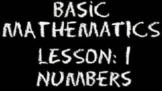 Basic Math Lesson 1  Numbers [upl. by Anah]