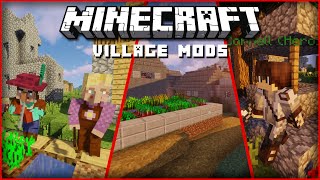 5 Minecraft Mods Which Massively Change Villages amp Villagers [upl. by Floss]