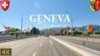 Driving Geneva Switzerland 🇨🇭  4K City Drive [upl. by Trinee758]