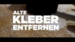 Teppichkleber entfernen  So bekommt man Teppichrücken und Kleberreste vom Estrich ganz ohne Chemie [upl. by Aiclef431]