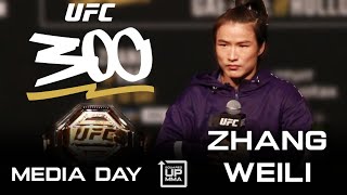 Zhang Weili I UFC 300 MEDIA DAY [upl. by Nohtahoj697]